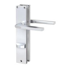 ZB4102 Langskilt med vrider og toalettgarnityr. CC78. Alu